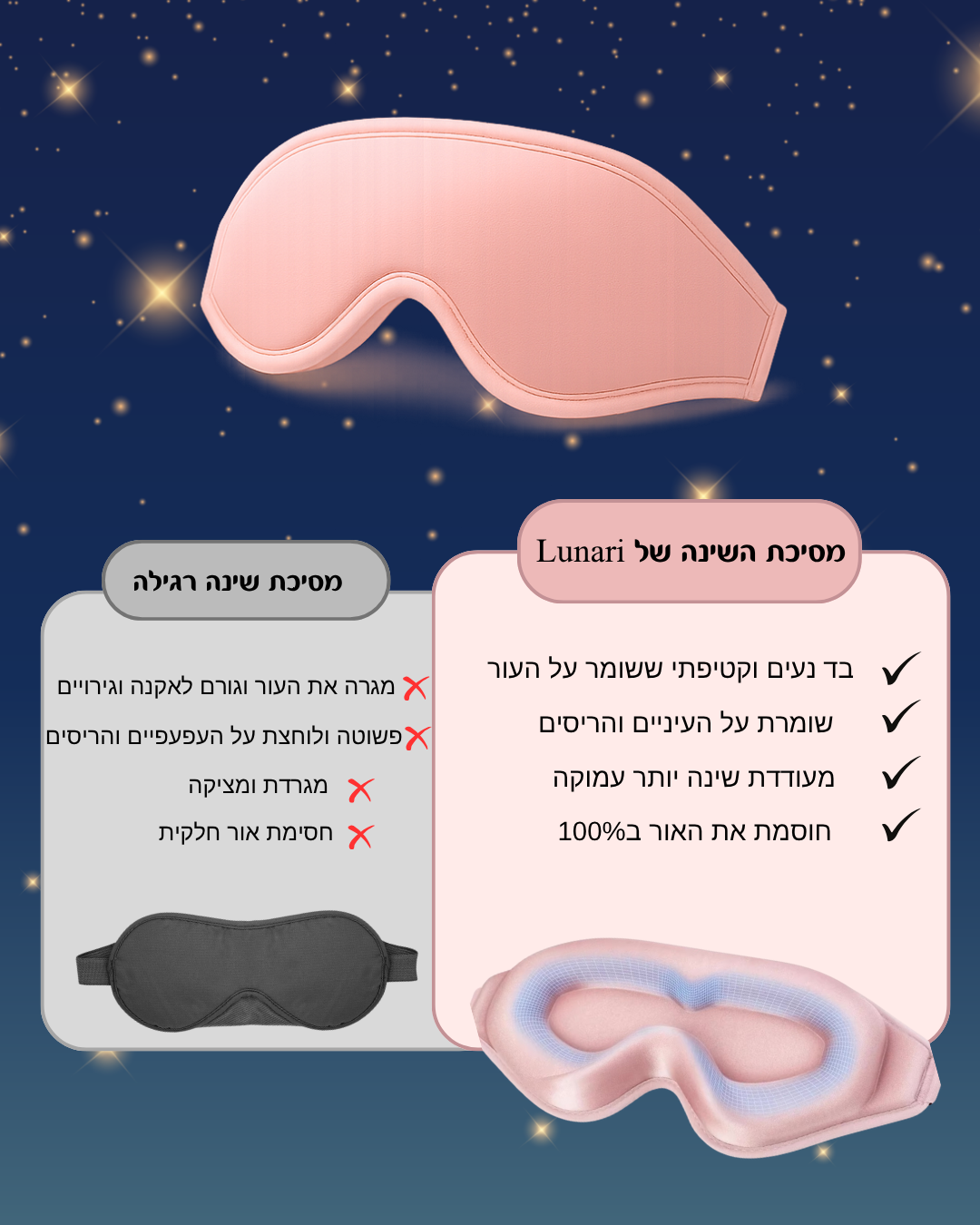 מסיכת השינה מבית Lunari